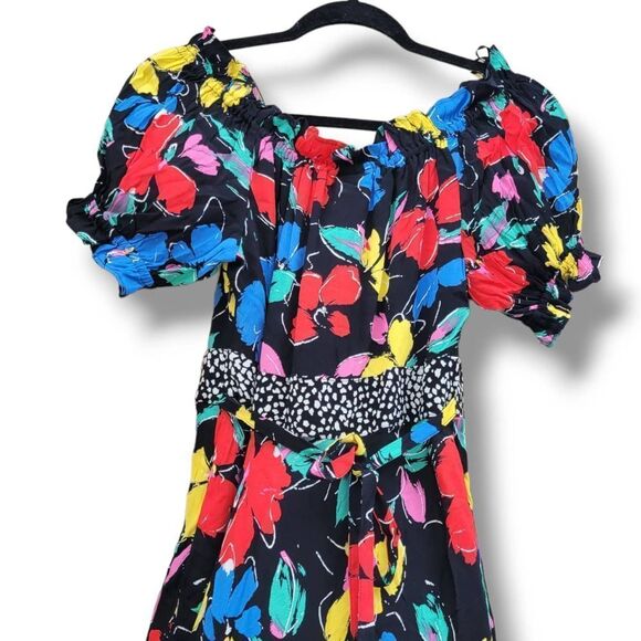 Rixo for Target X women's off the shoulder floral maxi dress - size 8 - Picture 3 of 9